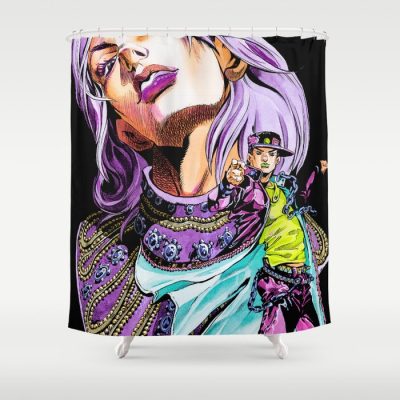 Diver Down Drip Jojo’s Bizarre Adventure Shower Curtain