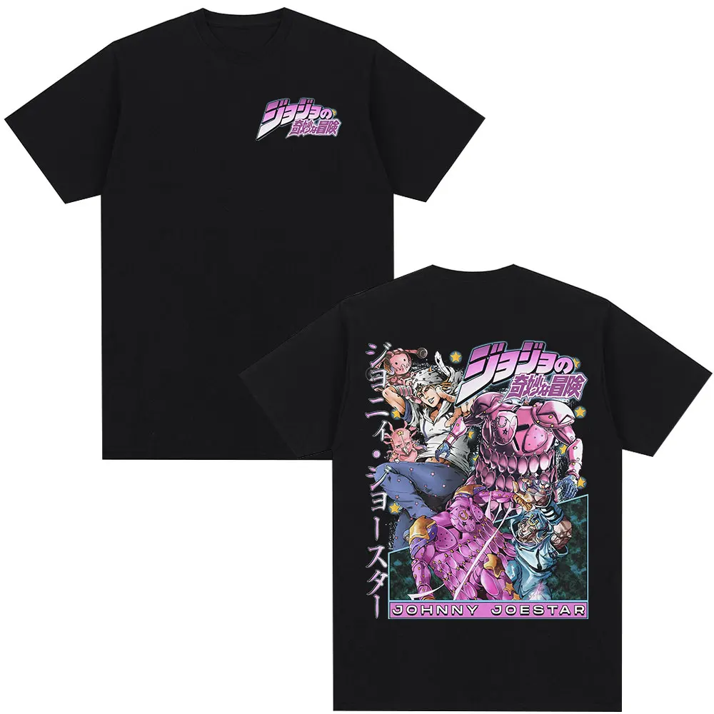 Anime JoJo Bizarre Adventure T-shirt STEEL BALL RUN Johnny Joestar PTTT0804 T-shirts