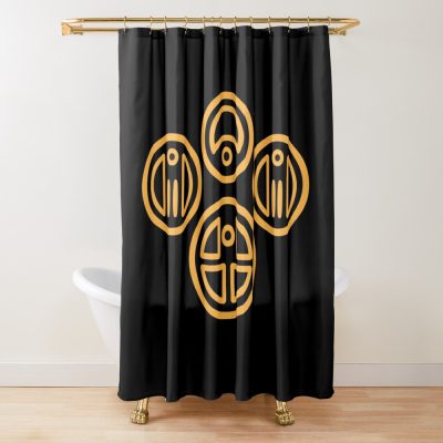 Avdol Necklace JJBA Minimalist Logo Shower Curtain