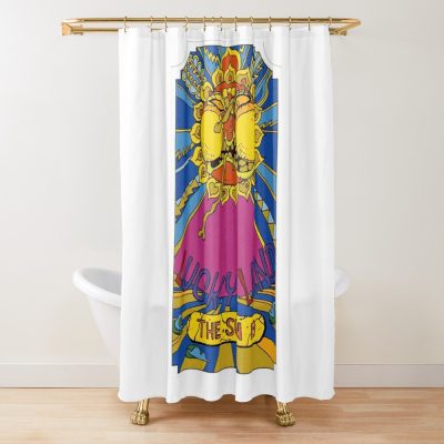 JJBA Tarot – 19 The Sun Shower Curtain