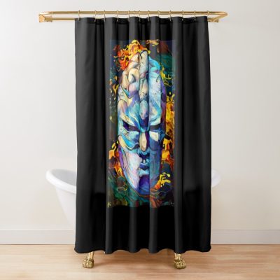 Stone Mask Jojo’s Bizarre Adventure Shower Curtain