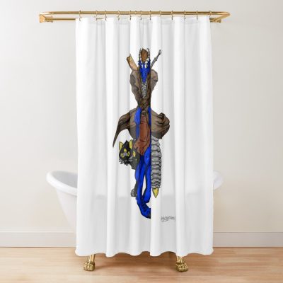 JJBA Dragonborn Artificer Shower Curtain