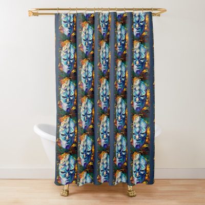 Stone Mask JJBA Shower Curtain