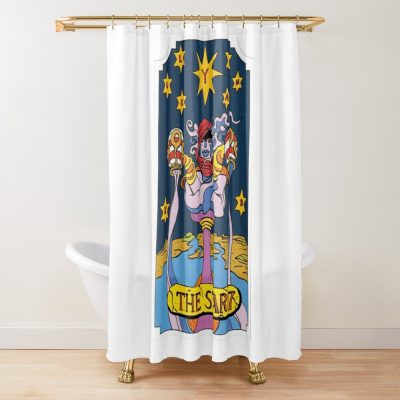 JJBA Tarot – 17 The Star Shower Curtain
