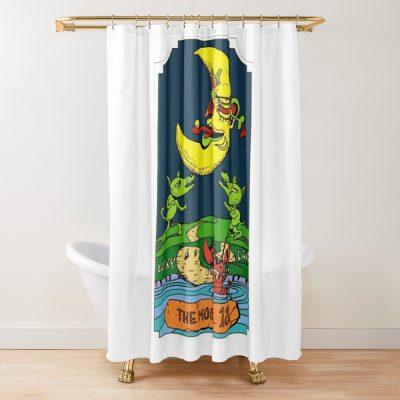 JJBA Tarot – 18 The Moon Shower Curtain