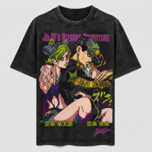 Jojo Bizarre Adventure Graphic Washed T-shirt