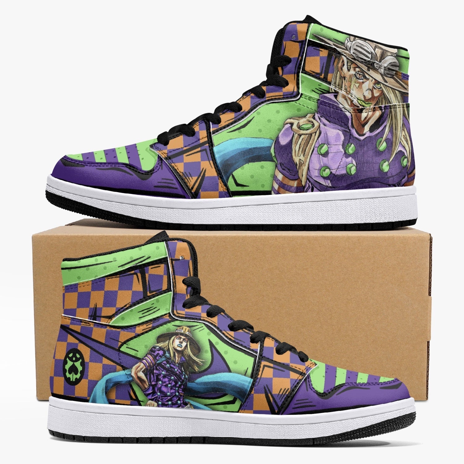 Gyro Zeppeli JoJo’s Bizarre Adventure Mid 1 Basketball Shoes