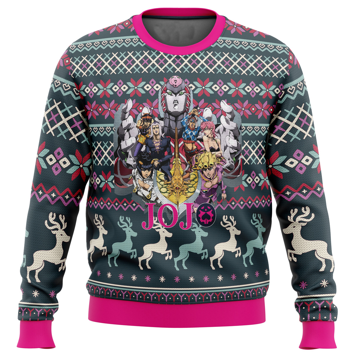 Golden Wind Jojo’s Bizarre Adventure PTTT710 Ugly Christmas Sweater